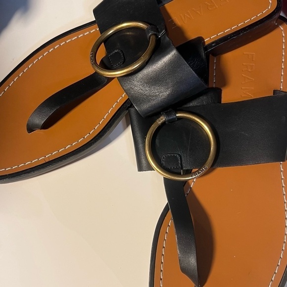 Frame Le Brentwood leather sandals NWOT - Picture 4 of 7